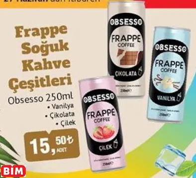 OBSESSO FRAPPE SOĞUK KAHVE ÇEŞİTLERİ